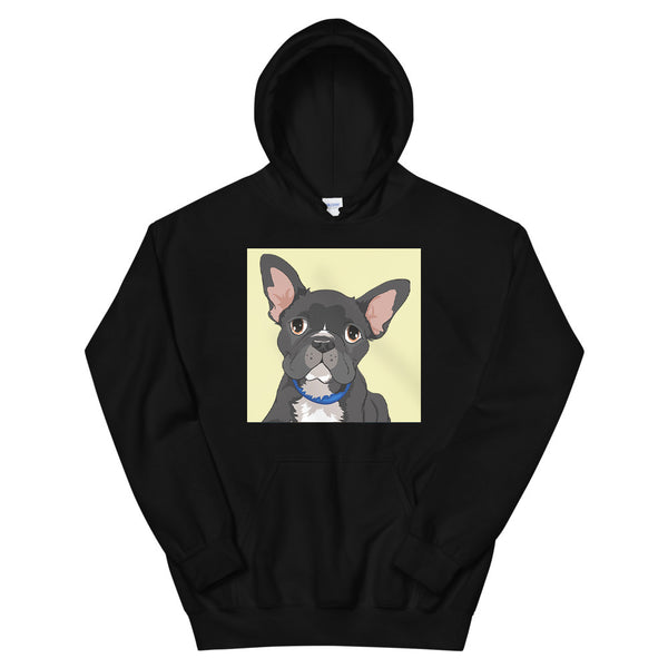 Men's / Women's Cartoon Pet Portrait Hoodie (Black)