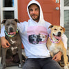 Men's / Women's Premium Pet Portrait Hoodie (White)