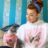 Men's / Women's Premium Pet Portrait Hoodie (White)