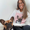 Men's / Women's Premium Pet Portrait Hoodie (White)