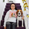 Men's / Women's Premium Pet Portrait Hoodie (White)