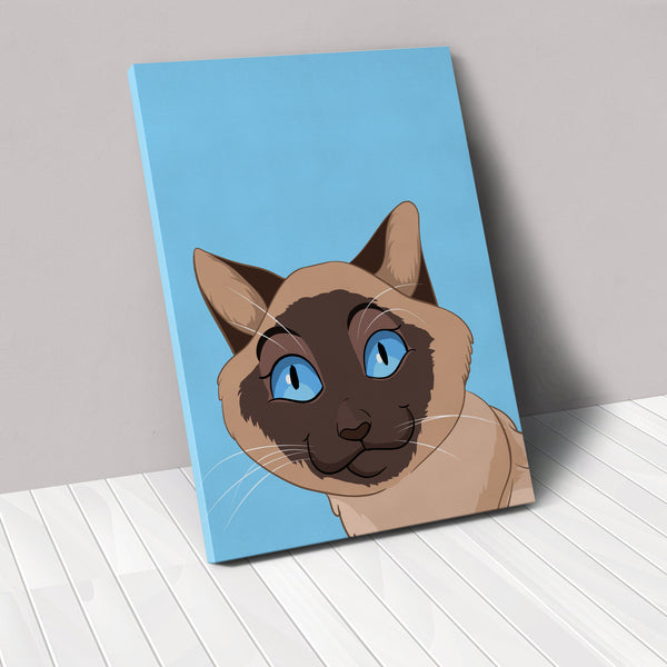 Cartoon Pet Portrait Canvas