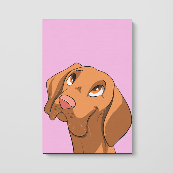 Cartoon Pet Portrait Canvas