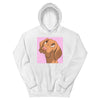 Men's / Women's Cartoon Pet Portrait Hoodie (White)