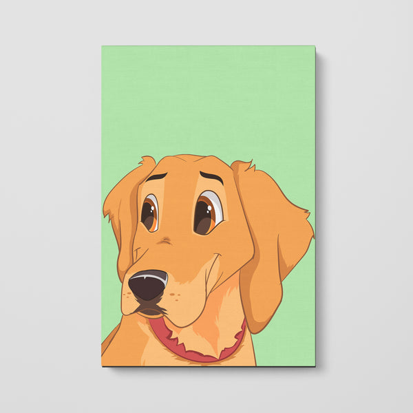 Cartoon Pet Portrait Canvas