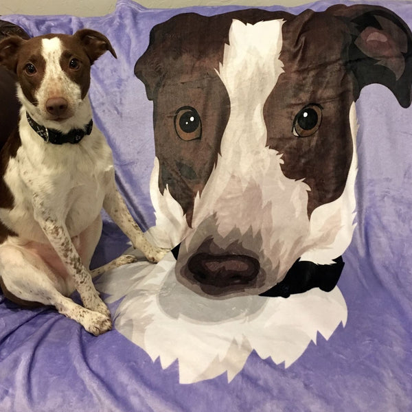 Custom Pet Print Fleece Blanket