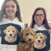 Men's / Women's Custom Pet Print Hoodie (White)