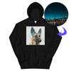 Men's / Women's Double Exposure Pet Print Hoodie (Black)