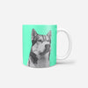 Monochrome Sketch Pet Print Coffee Mug