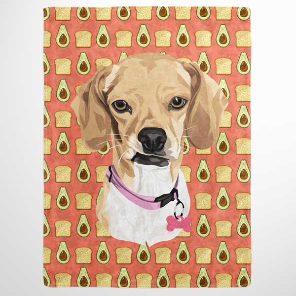 Food & Drink Pet Print Fleece Blanket
