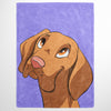 Cartoon Pet Portrait Fleece Blanket