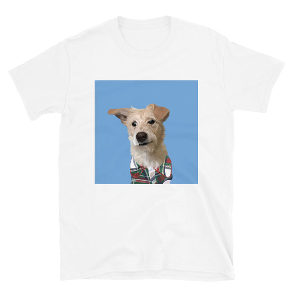 Men's Premium Pet Portrait T-Shirt (White)