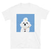 Women's Premium Pet Portrait T-Shirt (White)