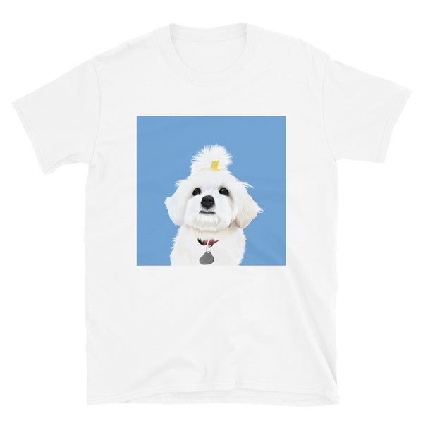 Women's Premium Pet Portrait T-Shirt (White)