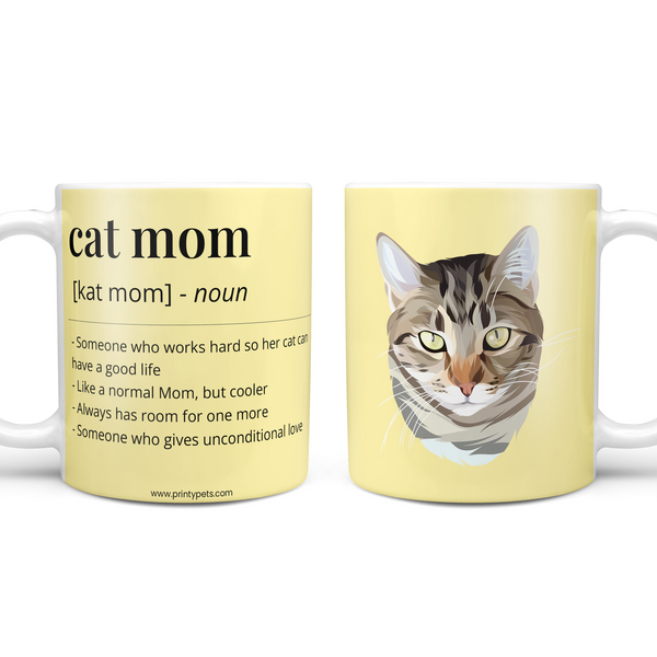 Mother's Day Cat Mom Coffee Mug