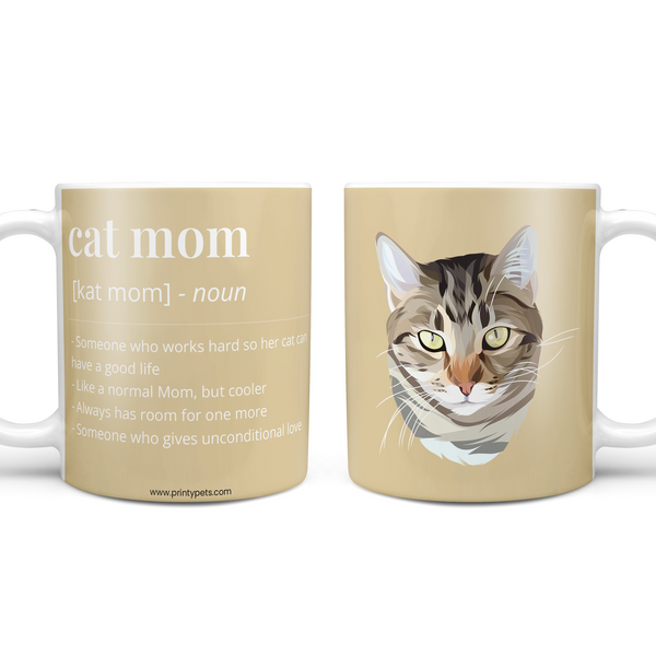 Mother's Day Cat Mom Coffee Mug