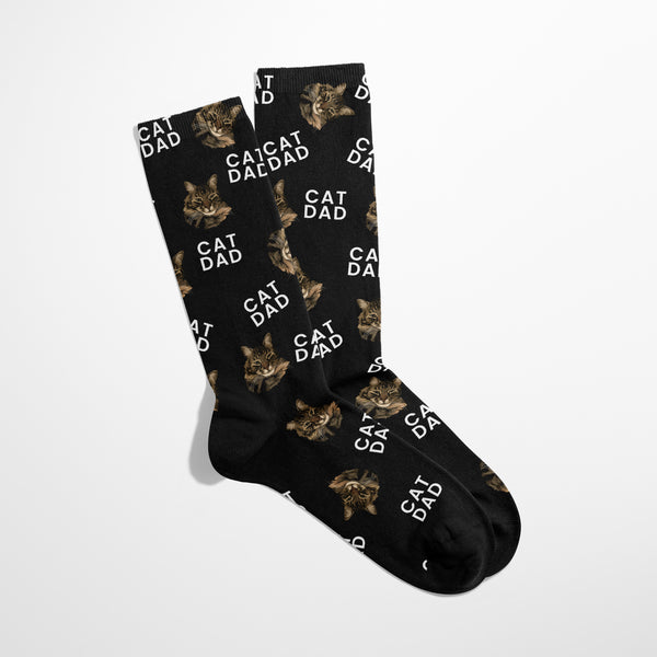 Cat Dad Father's Day Socks
