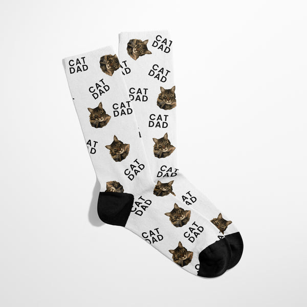 Cat Dad Father's Day Socks