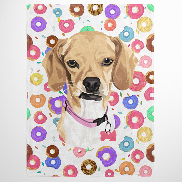 Food & Drink Pet Print Fleece Blanket