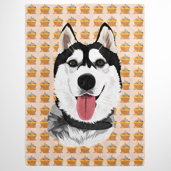 Easter Pet Print Fleece Blanket