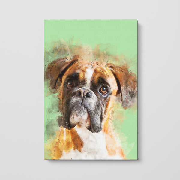 Watercolor Pet Print Canvas