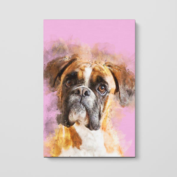 Watercolor Pet Print Canvas