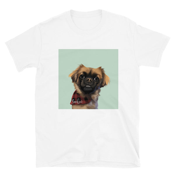 Men's Premium Pet Portrait T-Shirt (White)