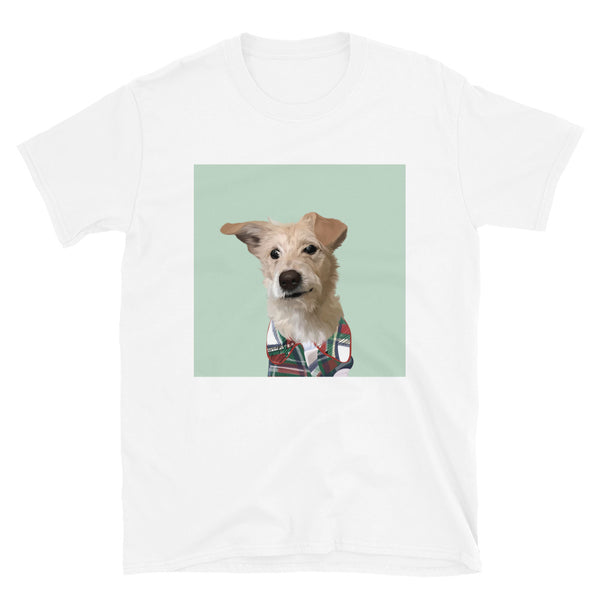 Men's Premium Pet Portrait T-Shirt (White)