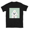 Women's Premium Pet Portrait T-Shirt (Black)