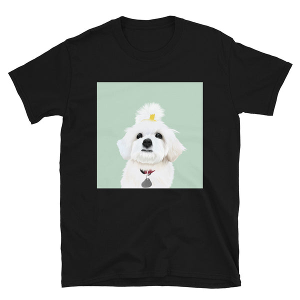 Women's Premium Pet Portrait T-Shirt (Black)