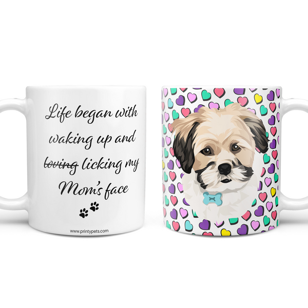 Licking Mom's Face Mother's Day Coffee Mug
