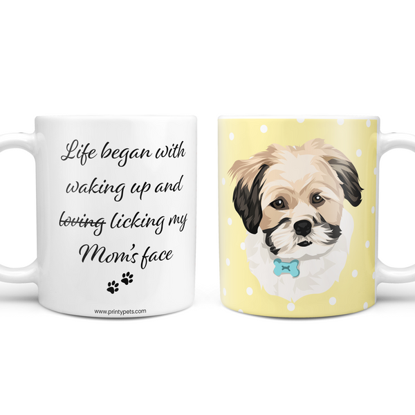 Licking Mom's Face Mother's Day Coffee Mug