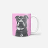 Monochrome Sketch Pet Print Coffee Mug