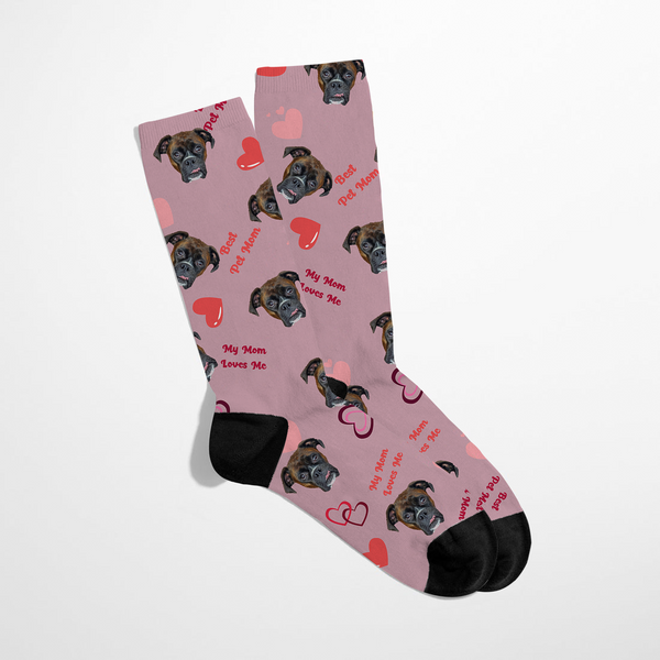 Mother's Day Pet Print Socks