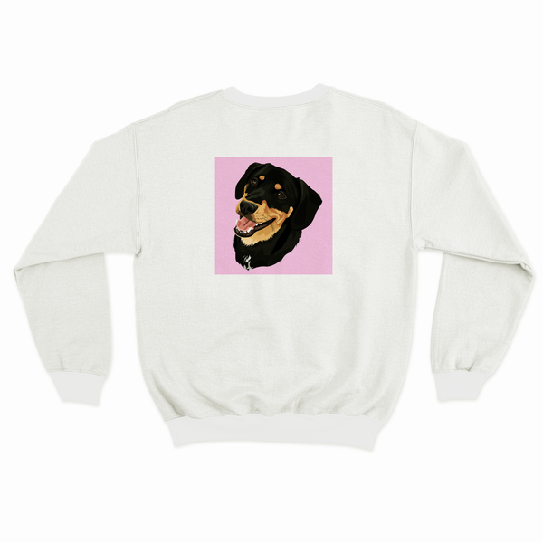 Men's / Women's Custom Pet Print Sweatshirt (White)