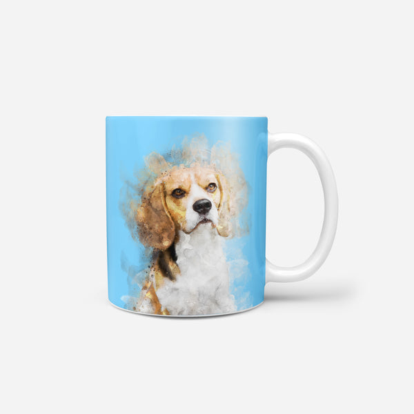 Watercolor Pet Print Coffee Mug