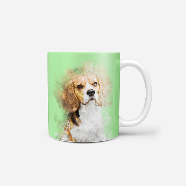 Watercolor Pet Print Coffee Mug
