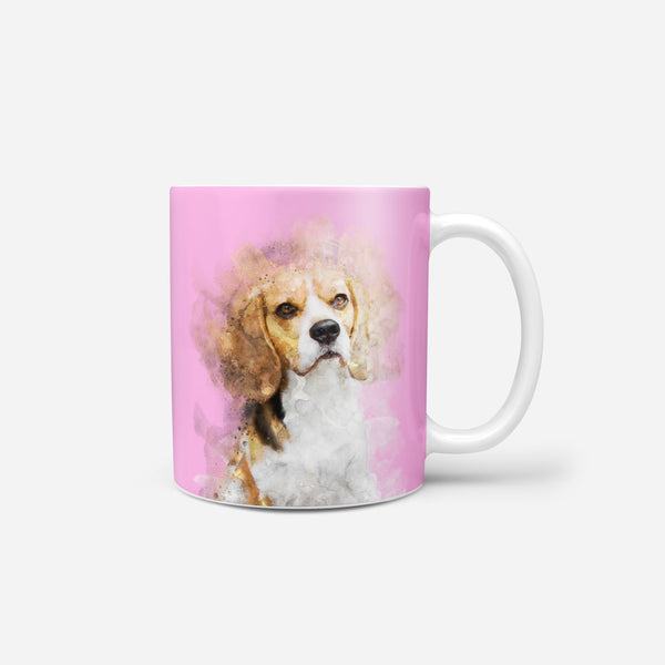 Watercolor Pet Print Coffee Mug