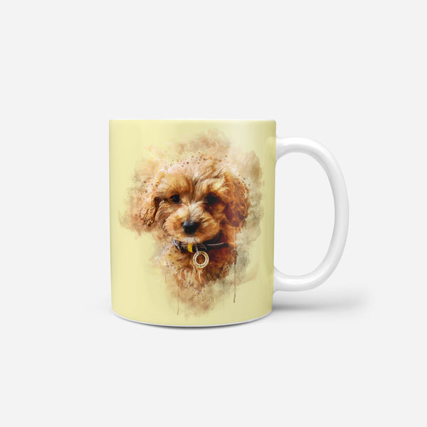 Watercolor Pet Print Coffee Mug