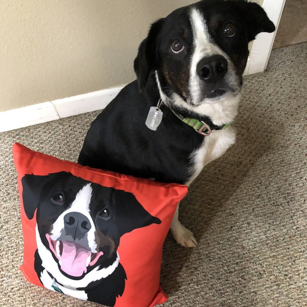 Custom Pet Print Throw Pillow