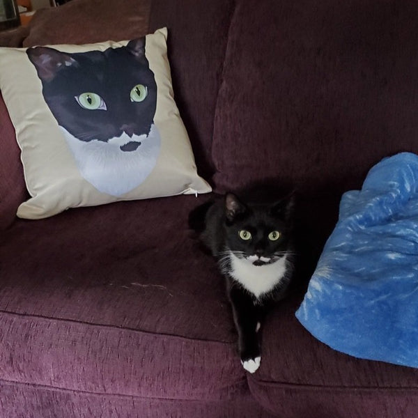 Custom Pet Print Throw Pillow