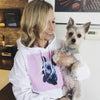Men's / Women's Custom Pet Print Hoodie (White)