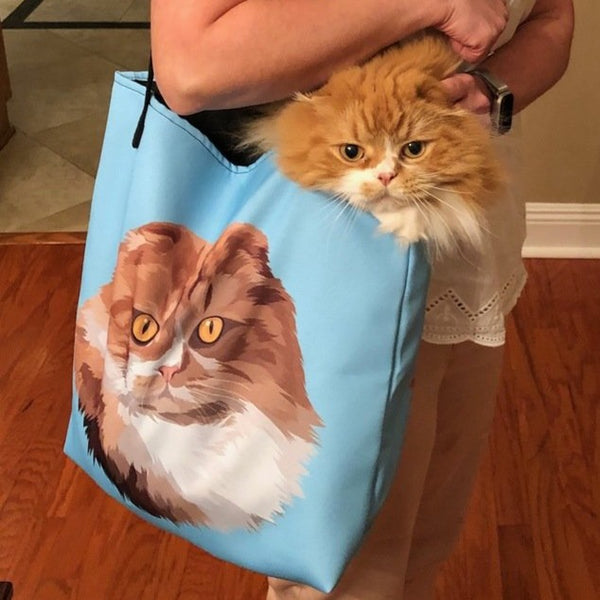 Custom Pet Print Tote Bag