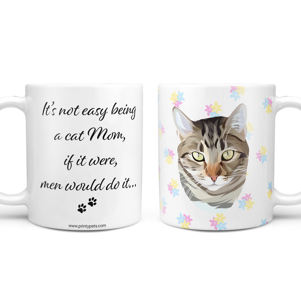 Not Easy Being a Cat Mom Coffee Mug