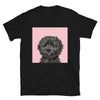 Women's Premium Pet Portrait T-Shirt (Black)