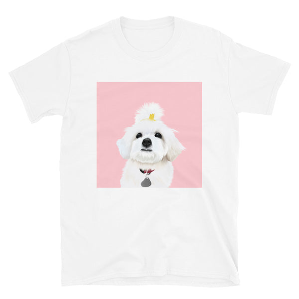 Women's Premium Pet Portrait T-Shirt (White)