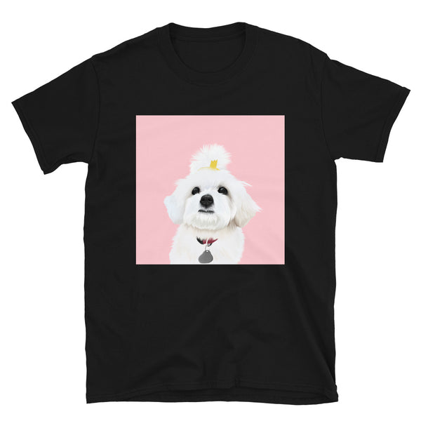 Women's Premium Pet Portrait T-Shirt (Black)