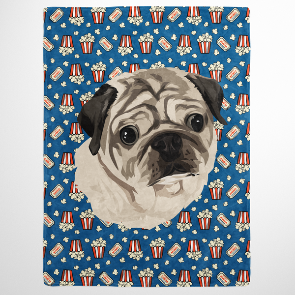 Food & Drink Pet Print Fleece Blanket