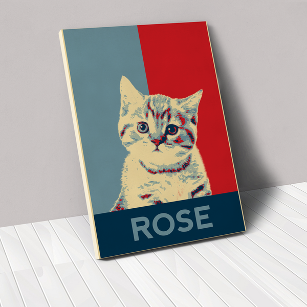 Retro Pet Print Canvas