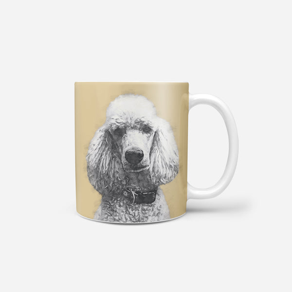 Monochrome Sketch Pet Print Coffee Mug